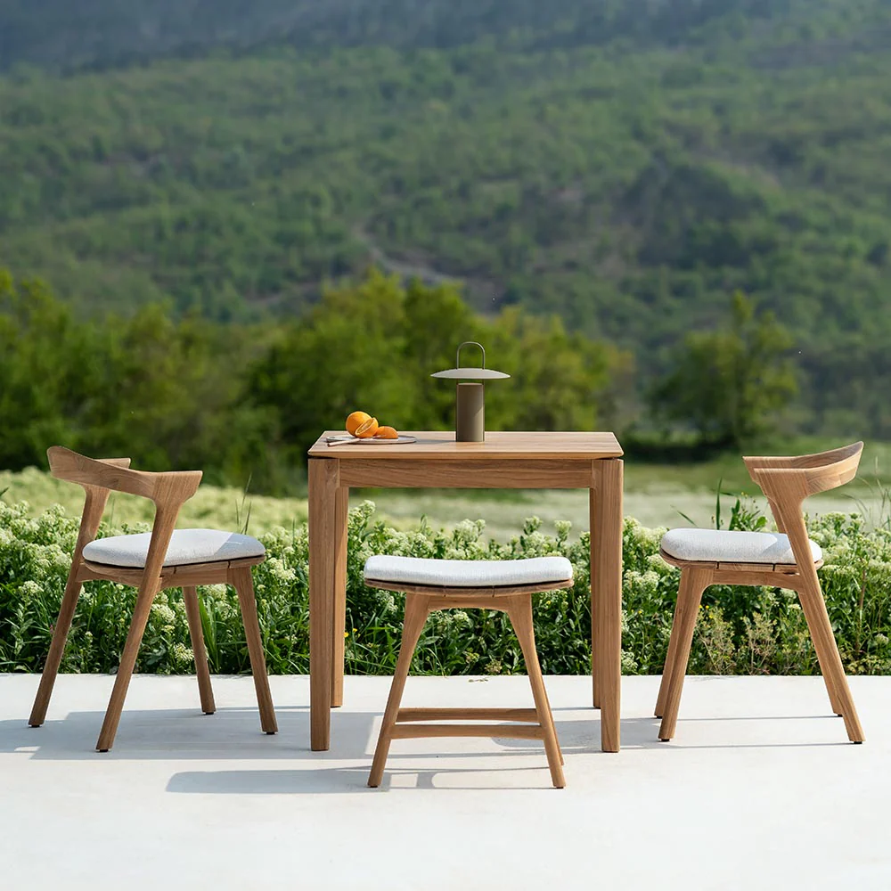 Bok Outdoor Square Dining Table - Teak - Image 7