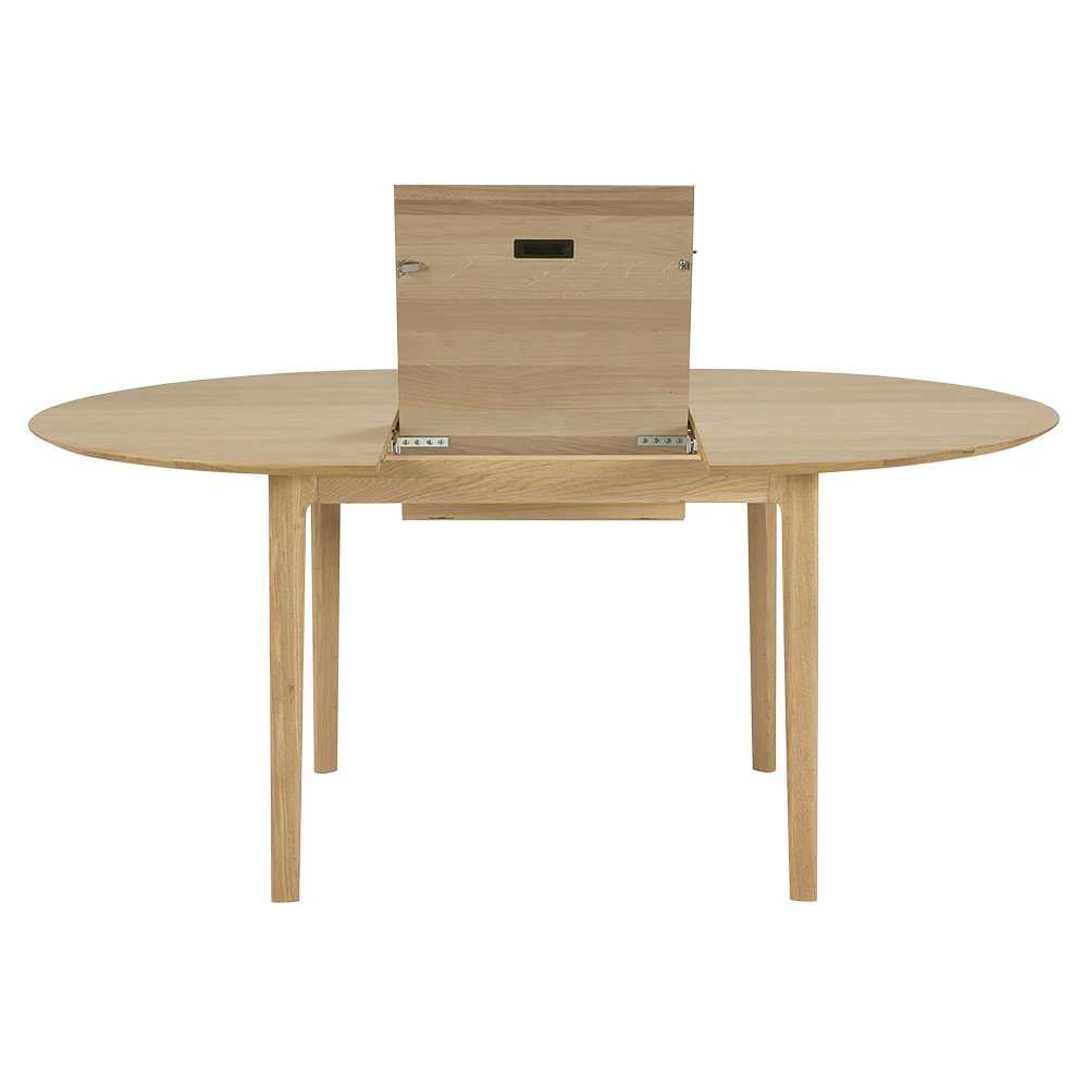 Bok Round Extendable Dining Table - Oak - Image 2