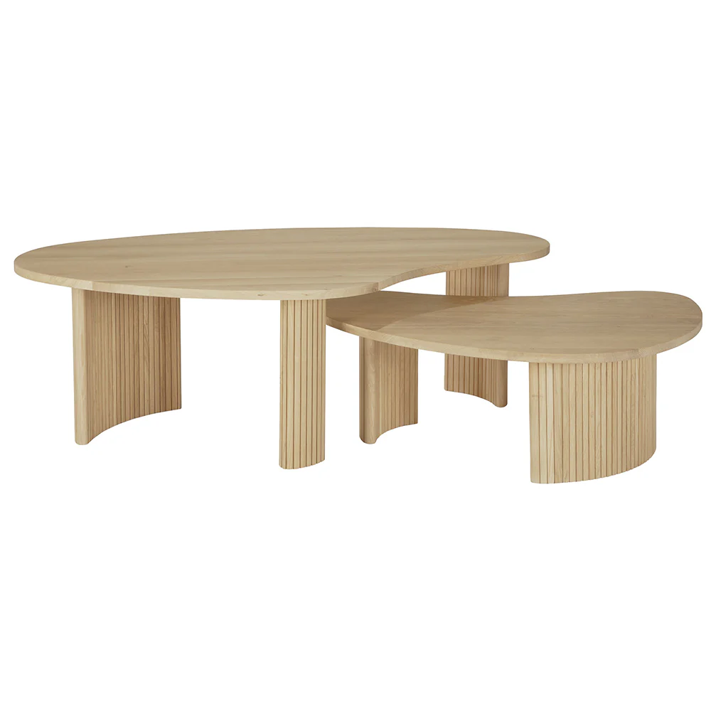 Boomerang Coffee Table - 11"H, Oak - Image 2