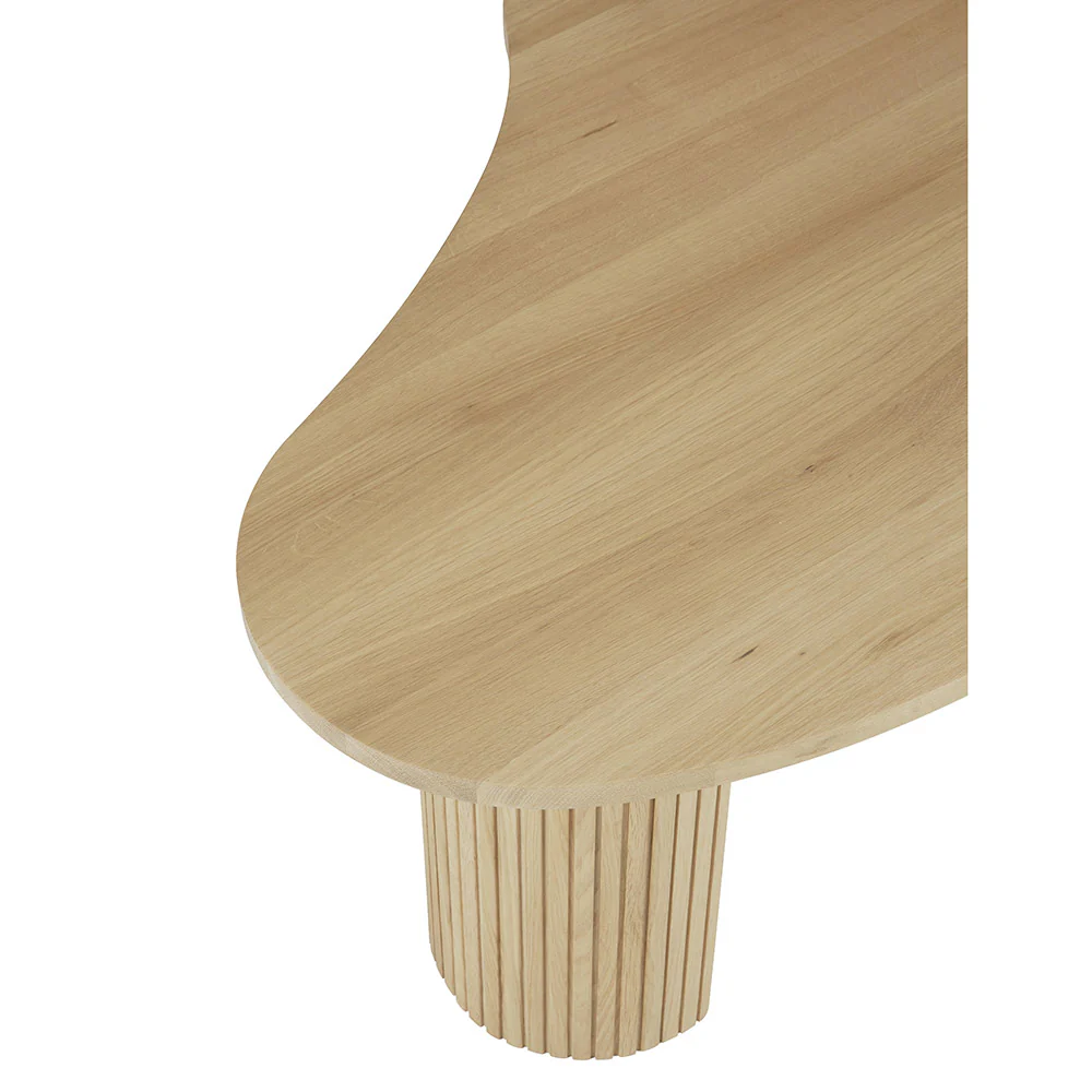 Boomerang Coffee Table - 11"H, Oak - Image 4