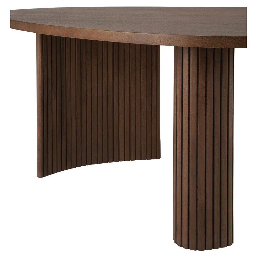 Boomerang Coffee Table - 16"H, Brown Teak - Image 3