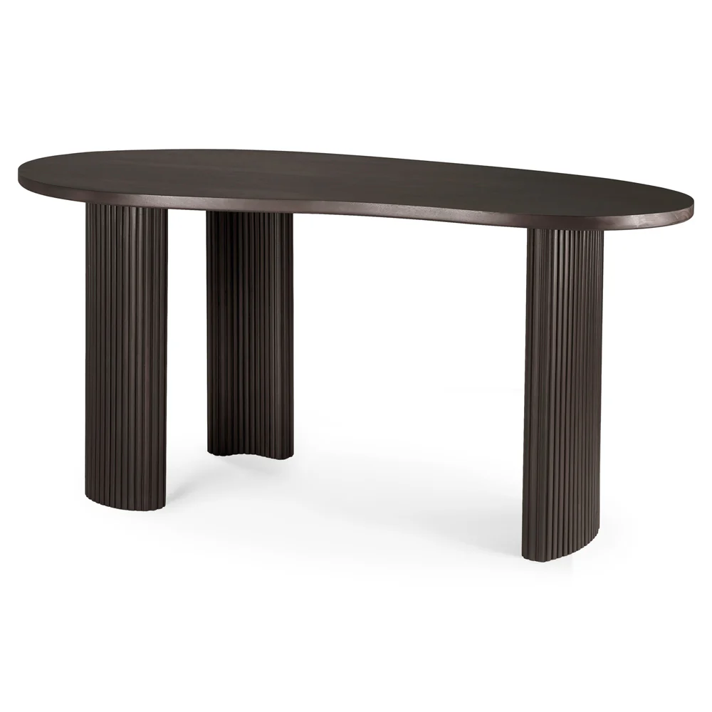 Boomerang Desk - Dark Brown Mahogany - Image 2
