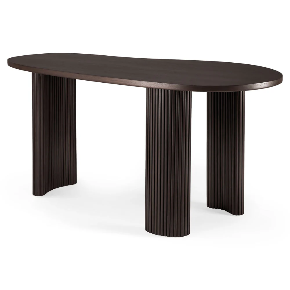 Boomerang Desk - Dark Brown Mahogany - Image 3