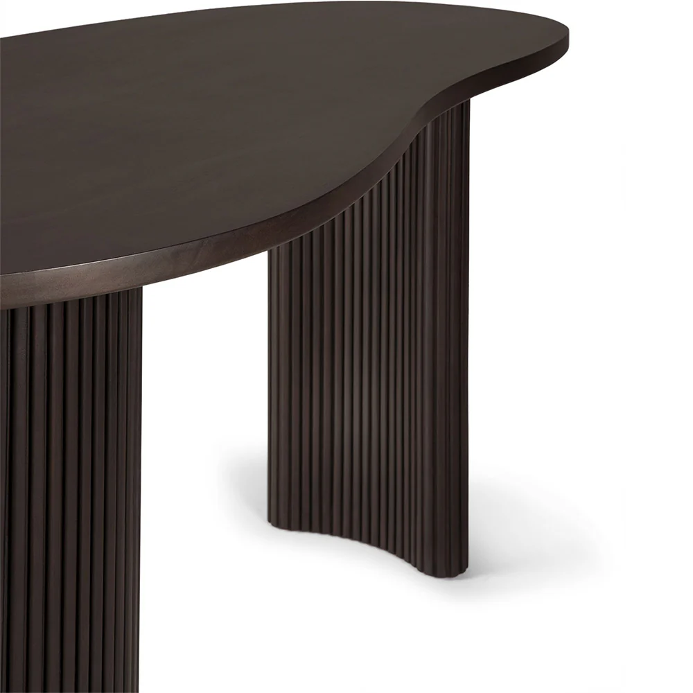 Boomerang Desk - Dark Brown Mahogany - Image 5