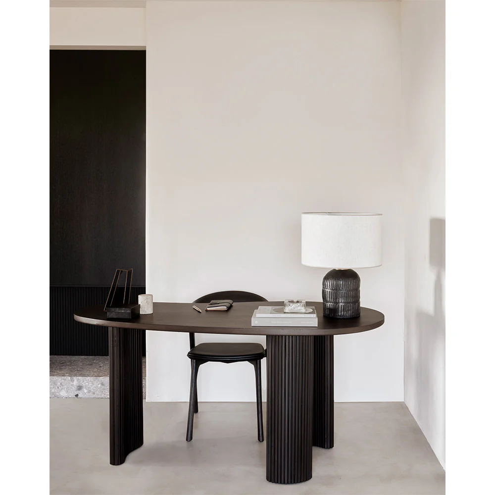Boomerang Desk - Dark Brown Mahogany - Image 7