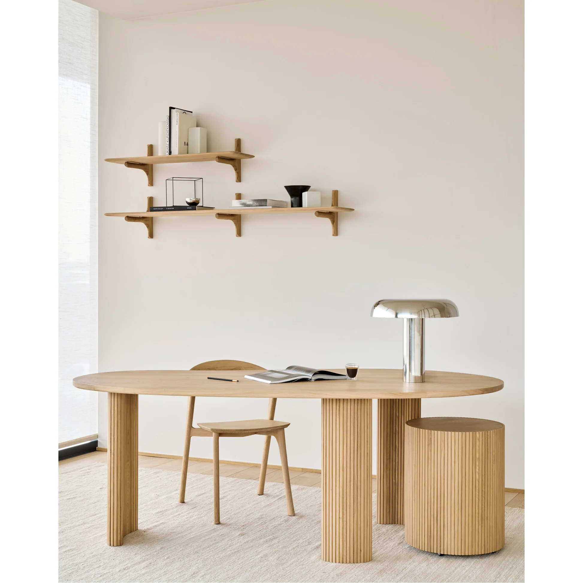 Boomerang Pebble Desk - Oak - Image 8