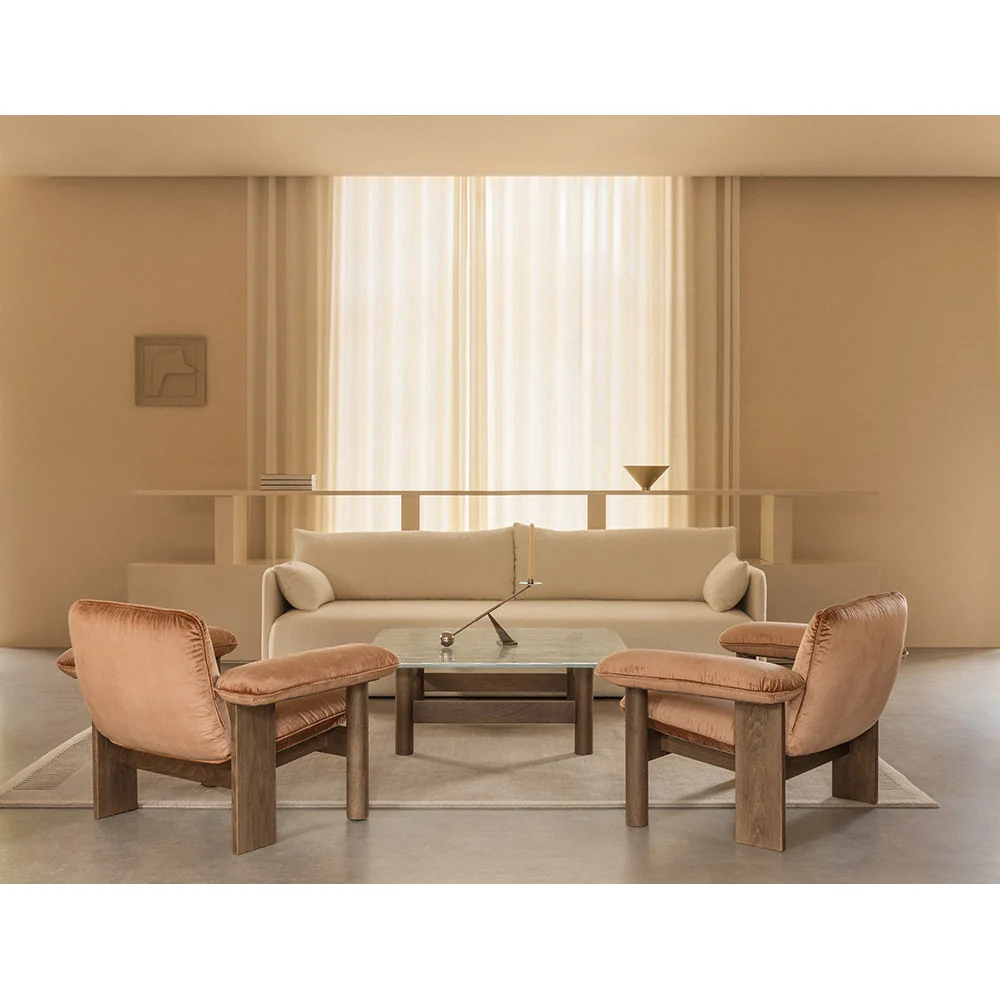 Brasilia Lounge Table - Dark Stained Oak - Image 5