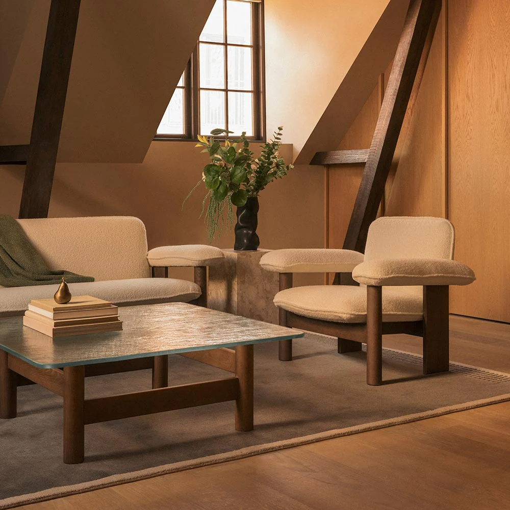 Brasilia Lounge Table - Walnut - Image 7