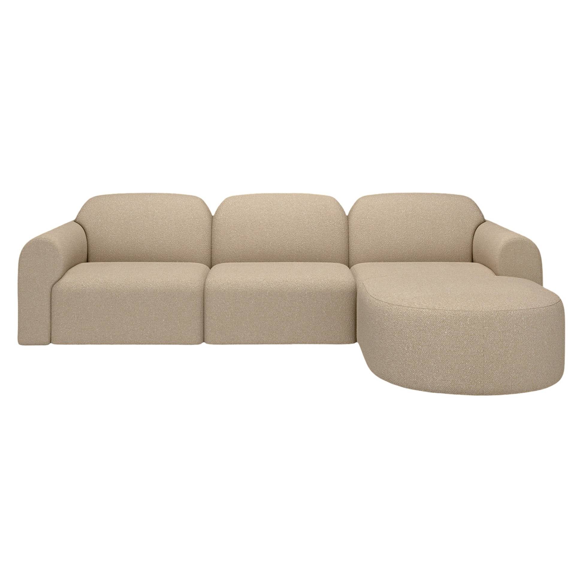 Bulky 1 Seater Modular Sofa - Almond - Image 11