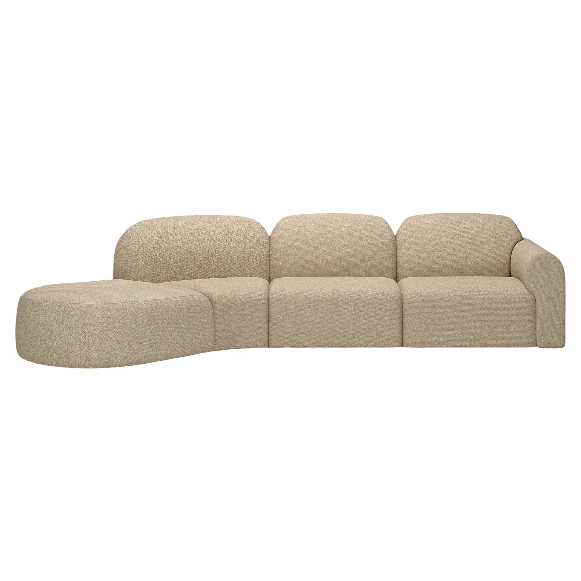 Bulky 1 Seater Modular Sofa - Almond - Image 20