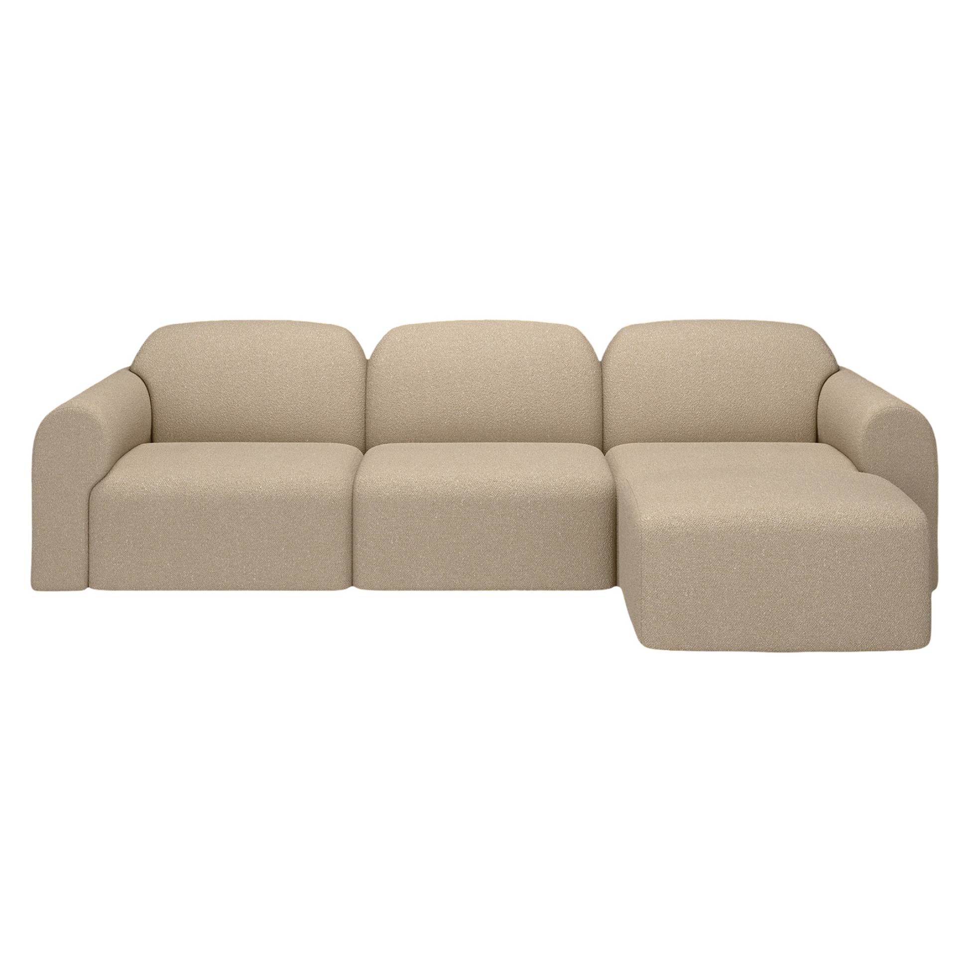 Bulky 1 Seater Modular Sofa - Almond - Image 9