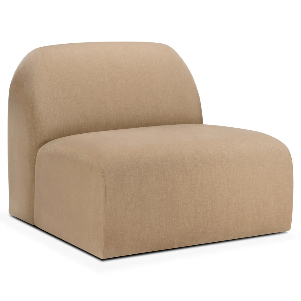 Bulky 1 Seater Modular Sofa - Light Sepia - Image 2