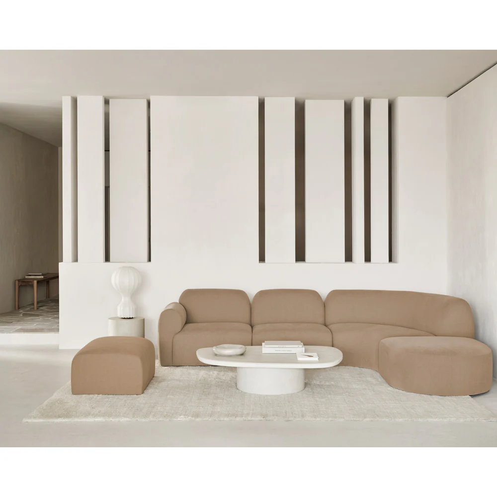 Bulky 1 Seater Modular Sofa - Light Sepia - Image 9