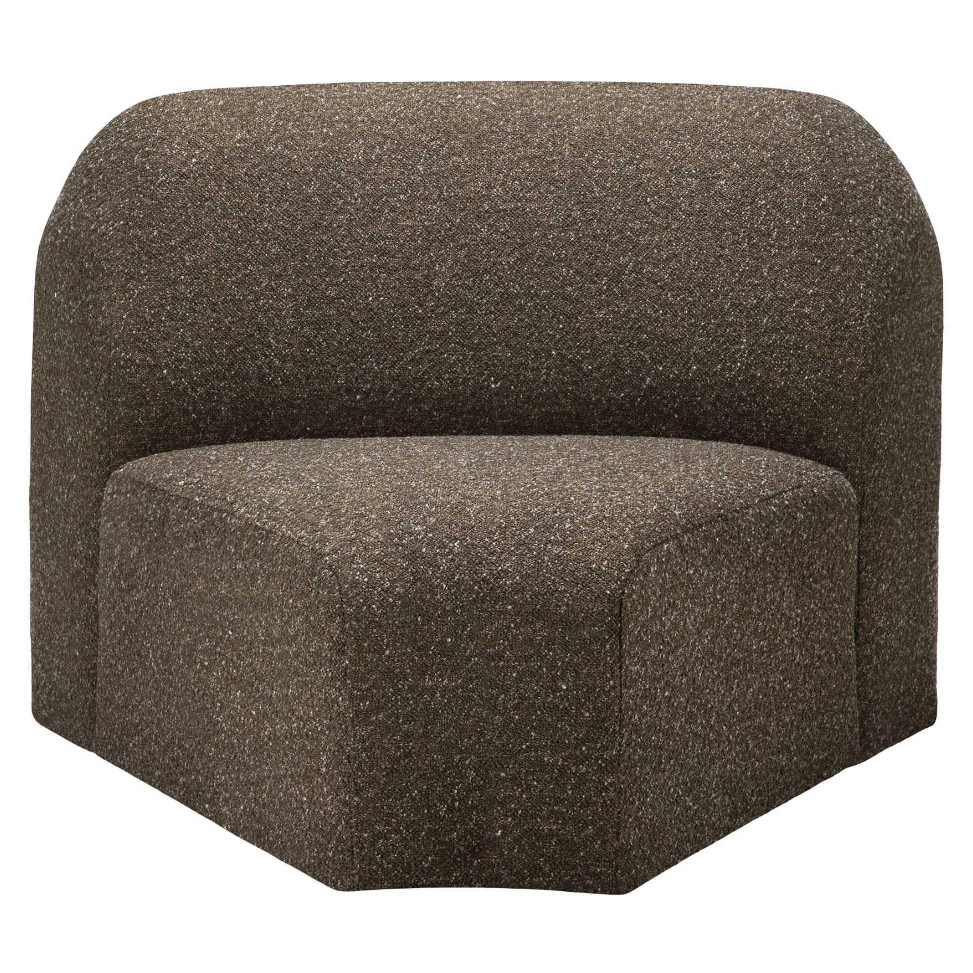 Bulky 45 Degrees Round Corner Modular Sofa - Cedar
