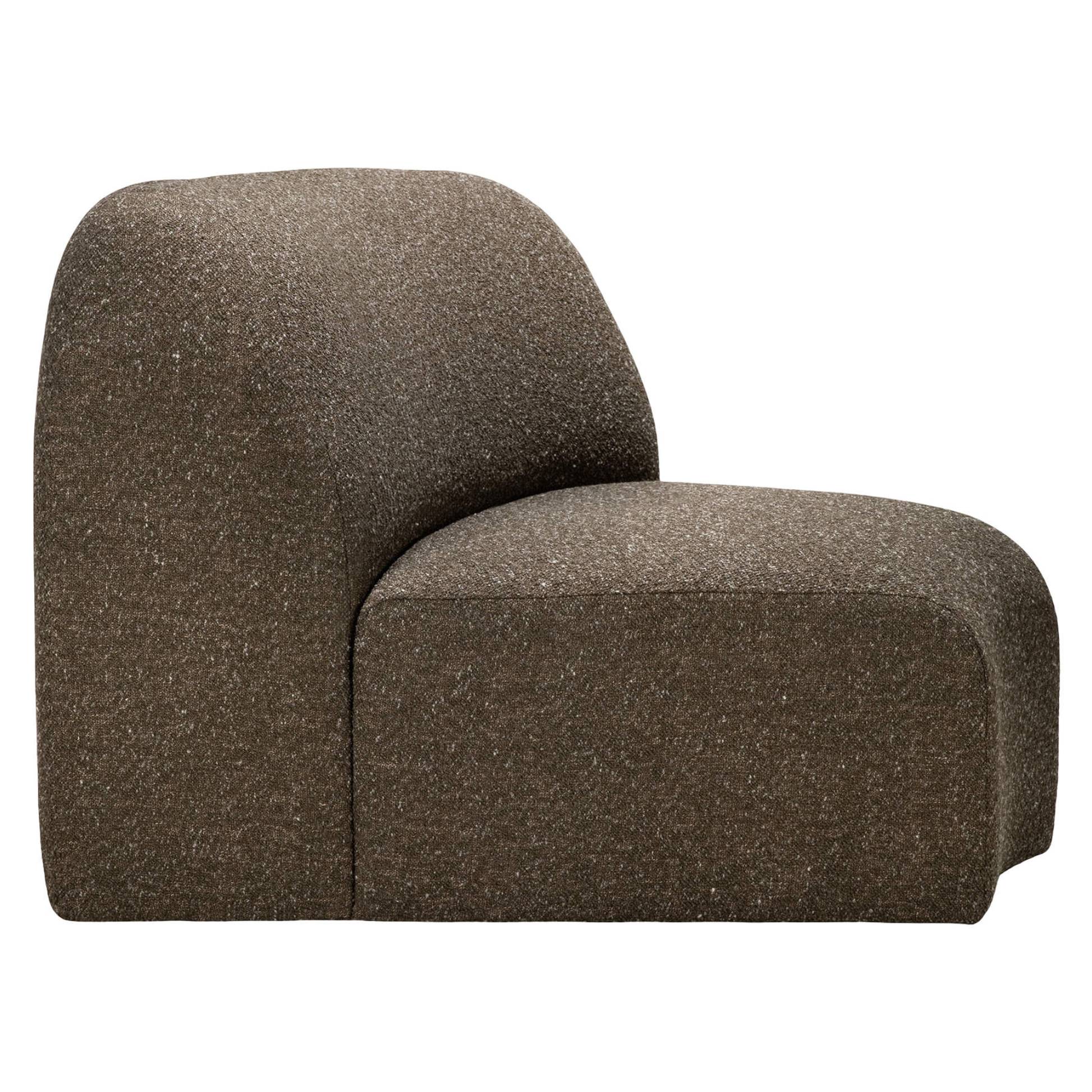 Bulky 45 Degrees Round Corner Modular Sofa - Cedar - Image 2
