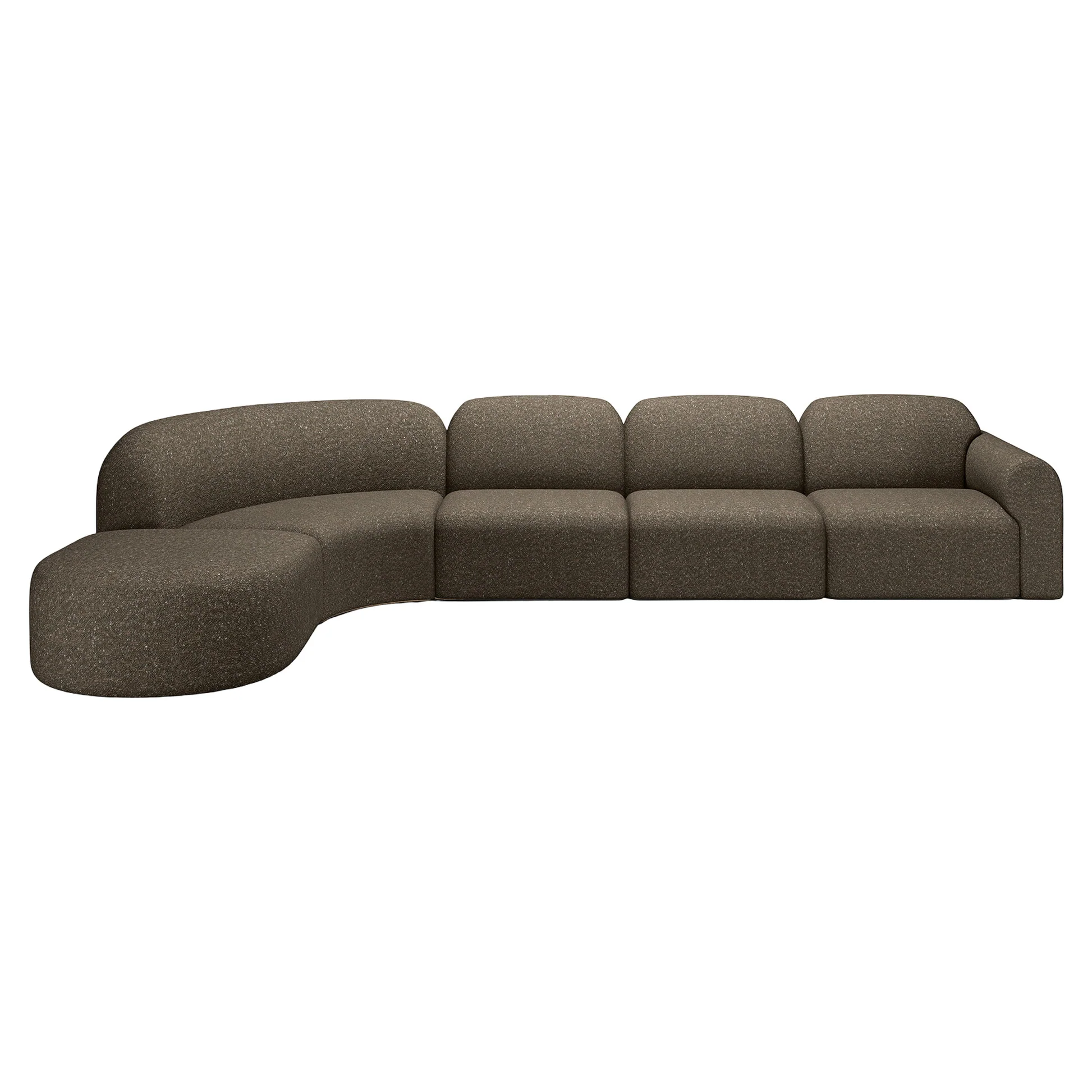 Bulky 90 Degrees Corner Modular Sofa - Cedar - Image 10