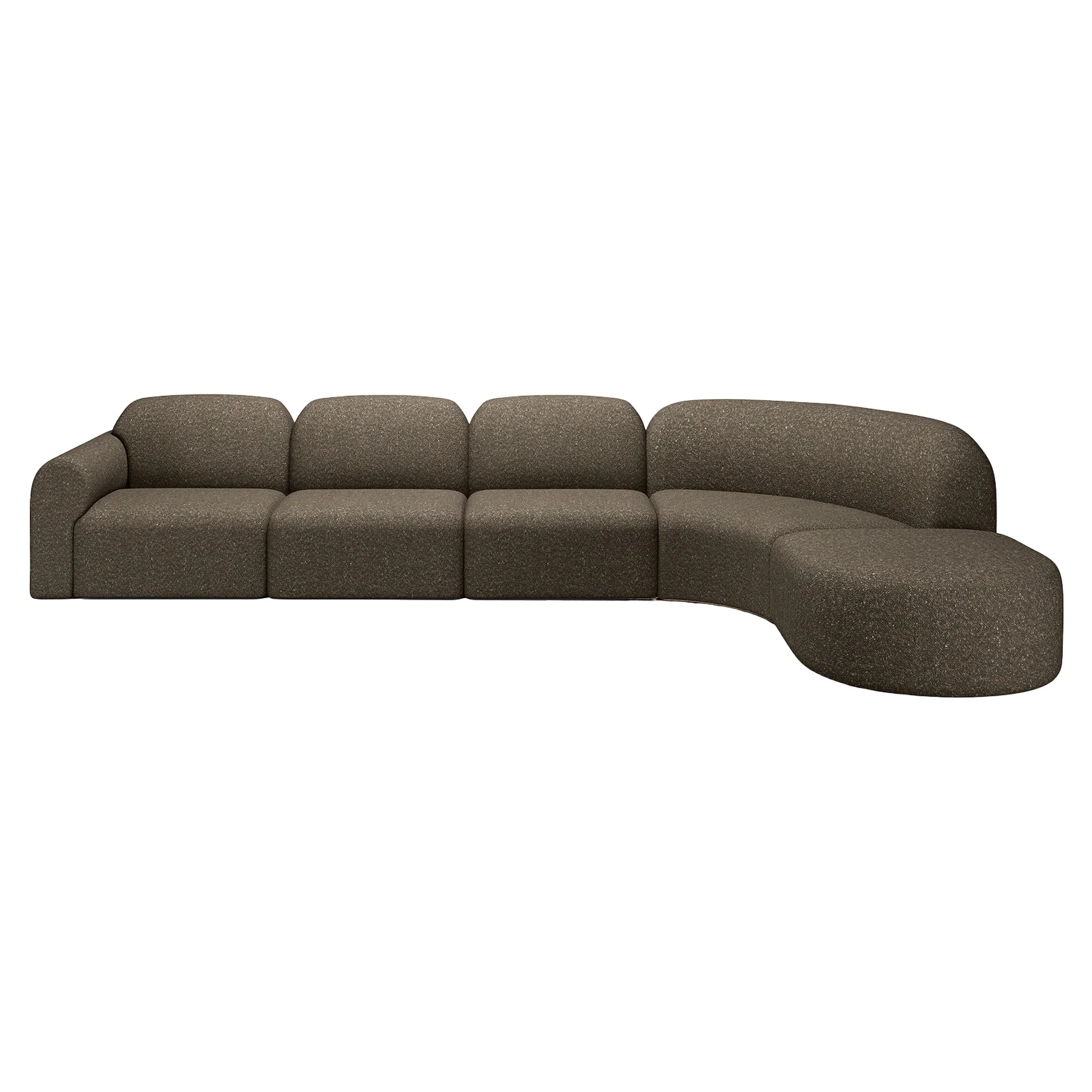 Bulky 90 Degrees Corner Modular Sofa - Cedar - Image 11