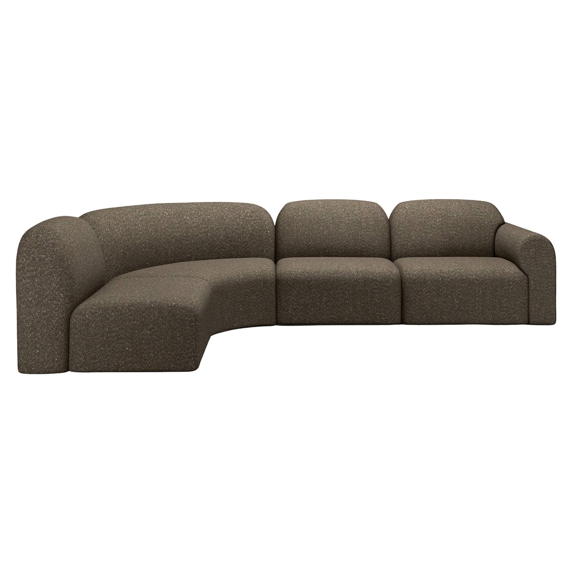 Bulky 90 Degrees Corner Modular Sofa - Cedar - Image 6