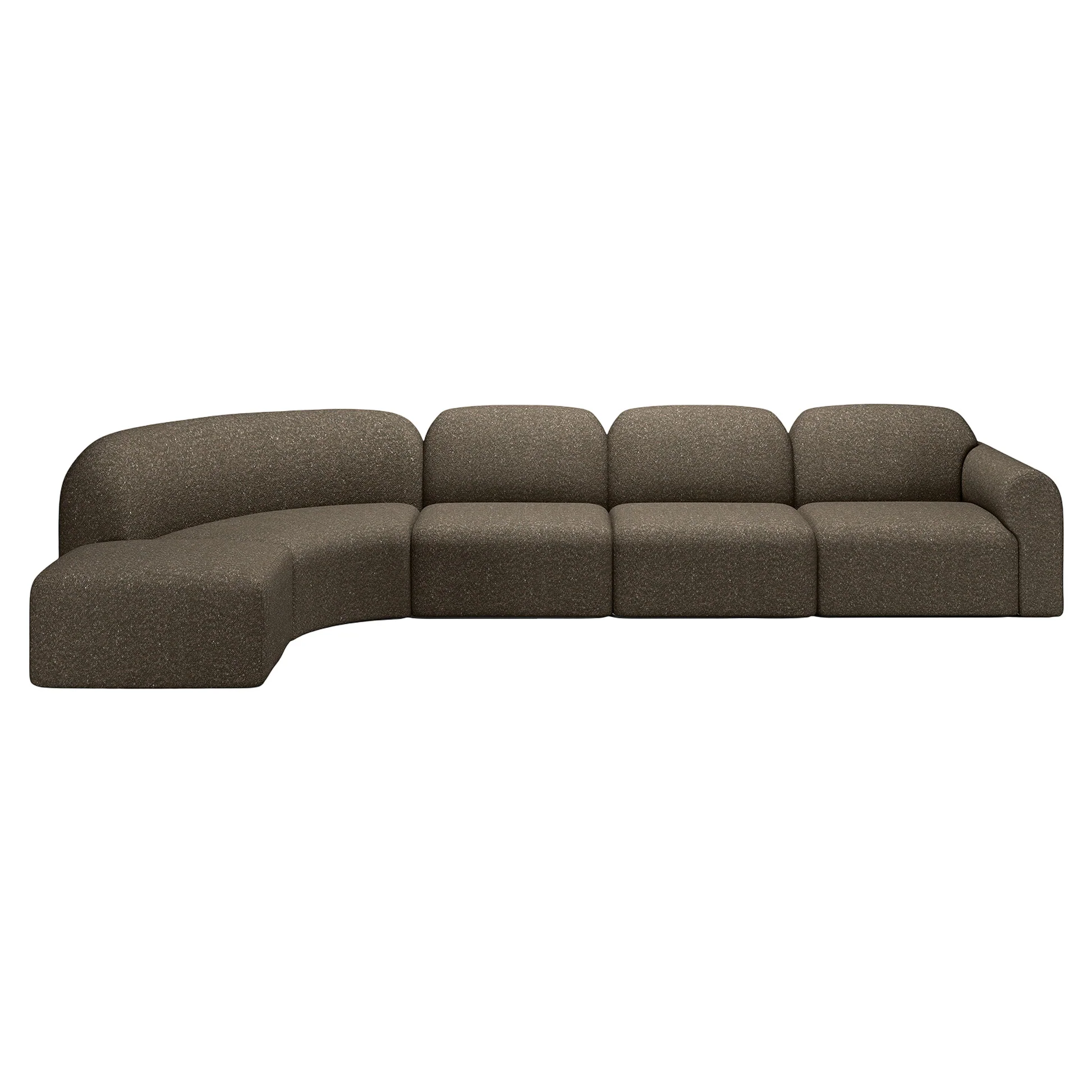 Bulky 90 Degrees Corner Modular Sofa - Cedar - Image 8