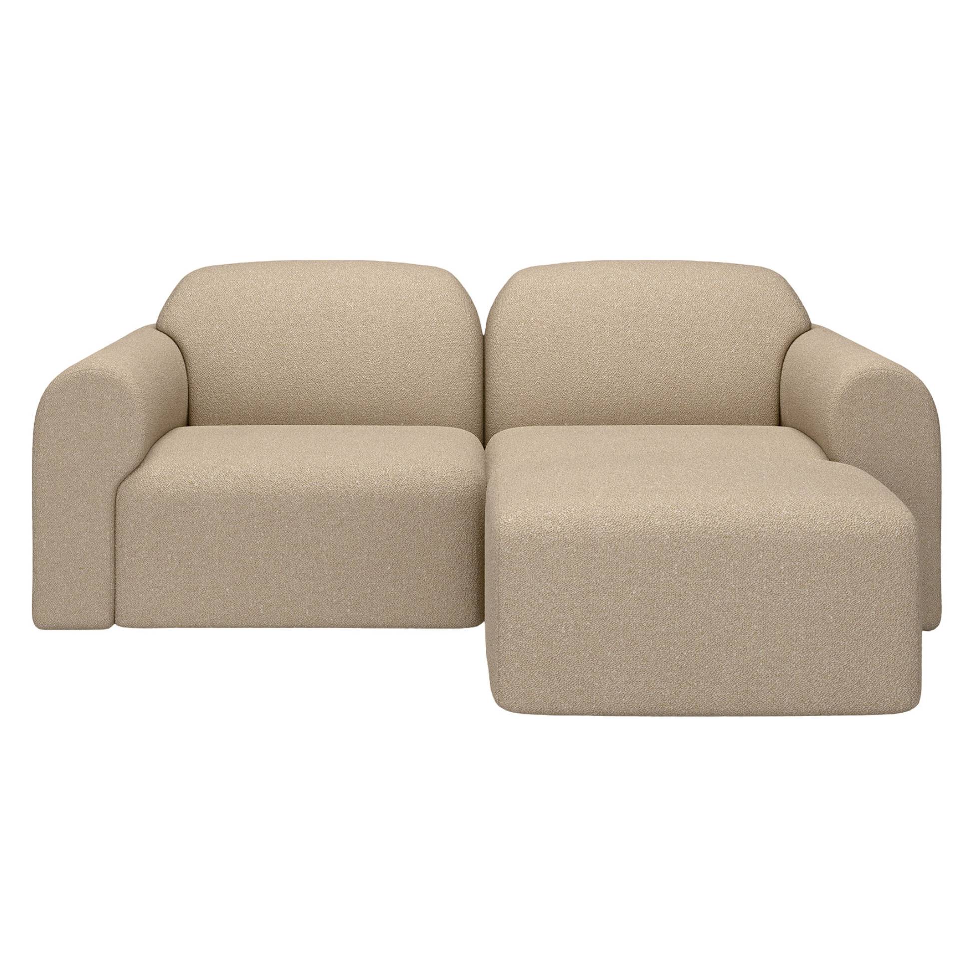 Bulky End Seater With Left Arm Modular Sofa - Almond - Image 10