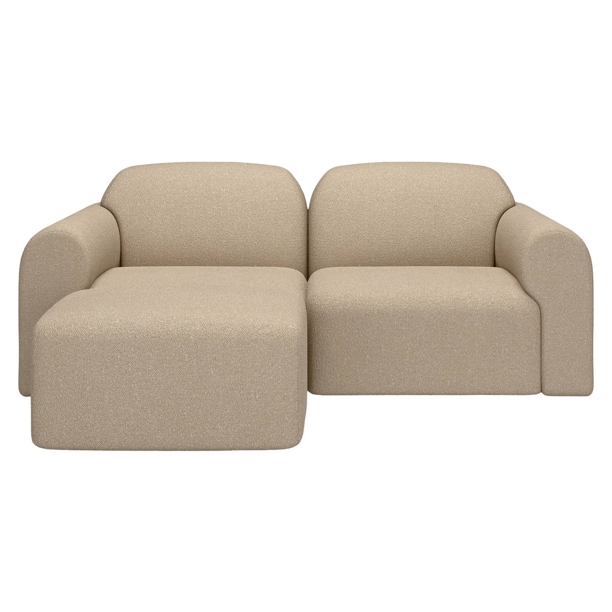 Bulky End Seater With Left Arm Modular Sofa - Almond - Image 9