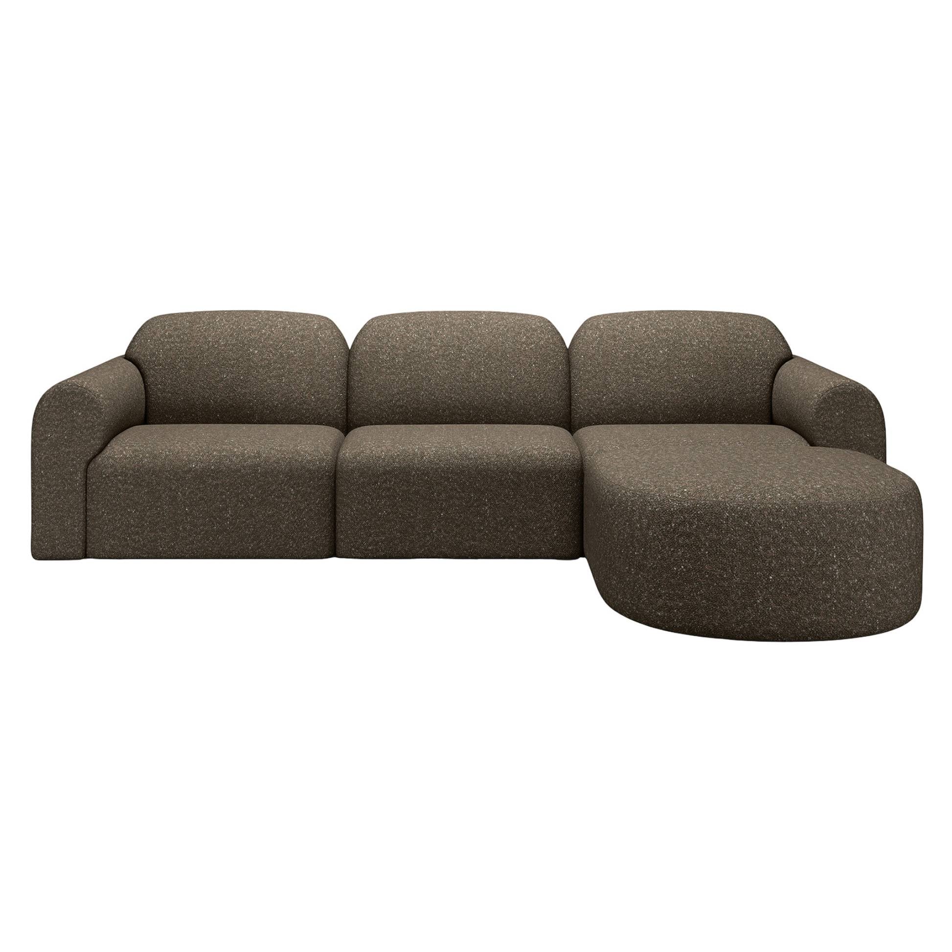 Bulky End Seater With Left Arm Modular Sofa - Cedar - Image 17