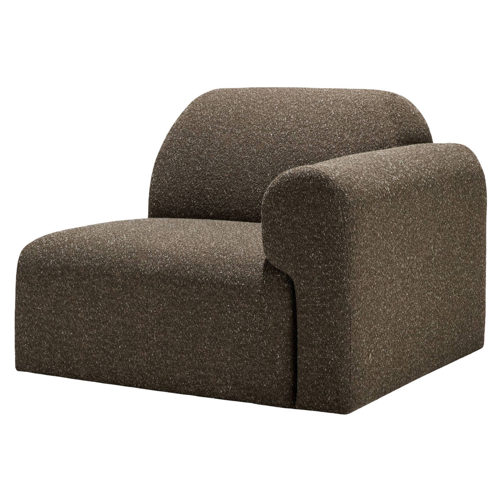 Bulky End Seater With Left Arm Modular Sofa - Cedar - Image 3