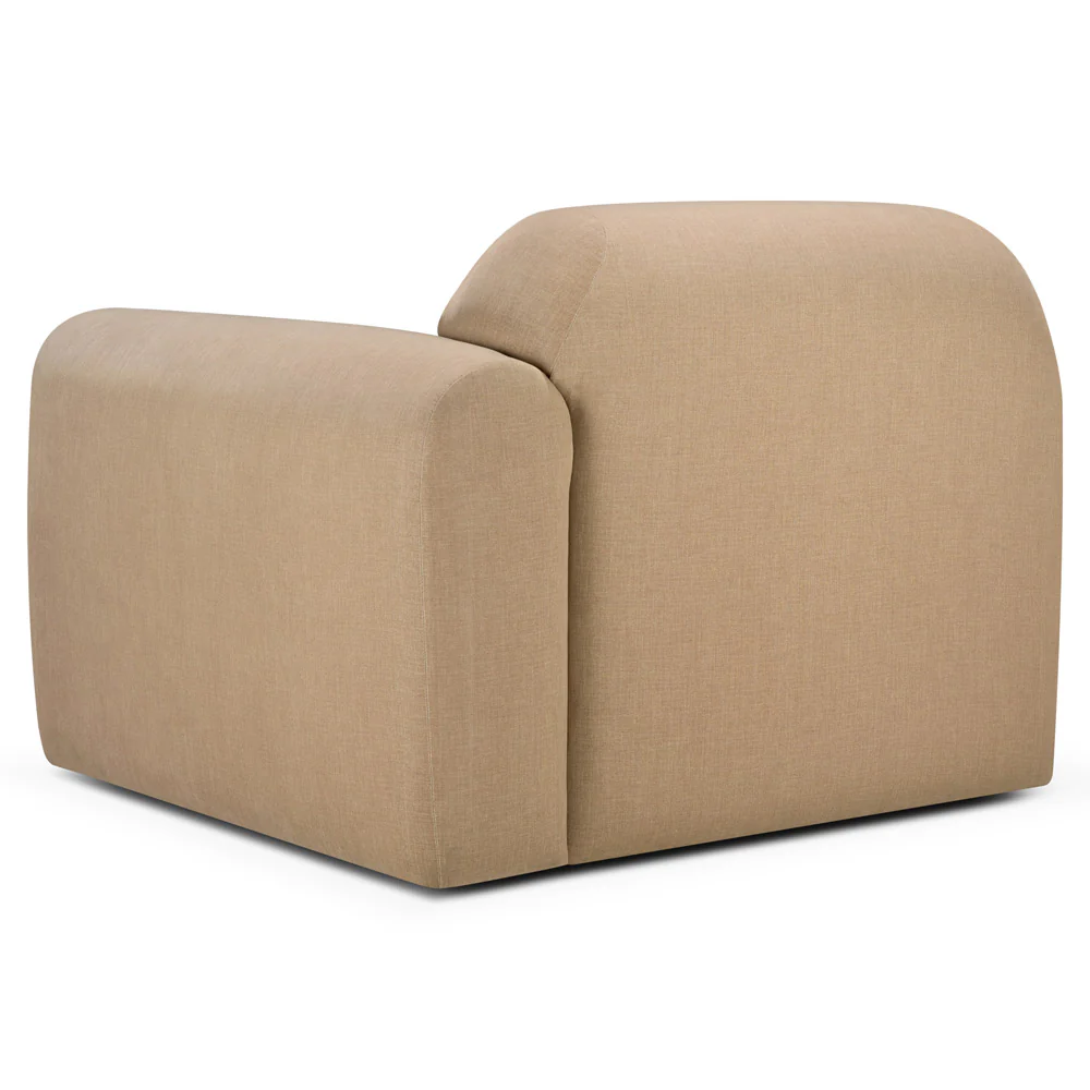 Bulky End Seater With Left Arm Modular Sofa - Light Sepia - Image 3