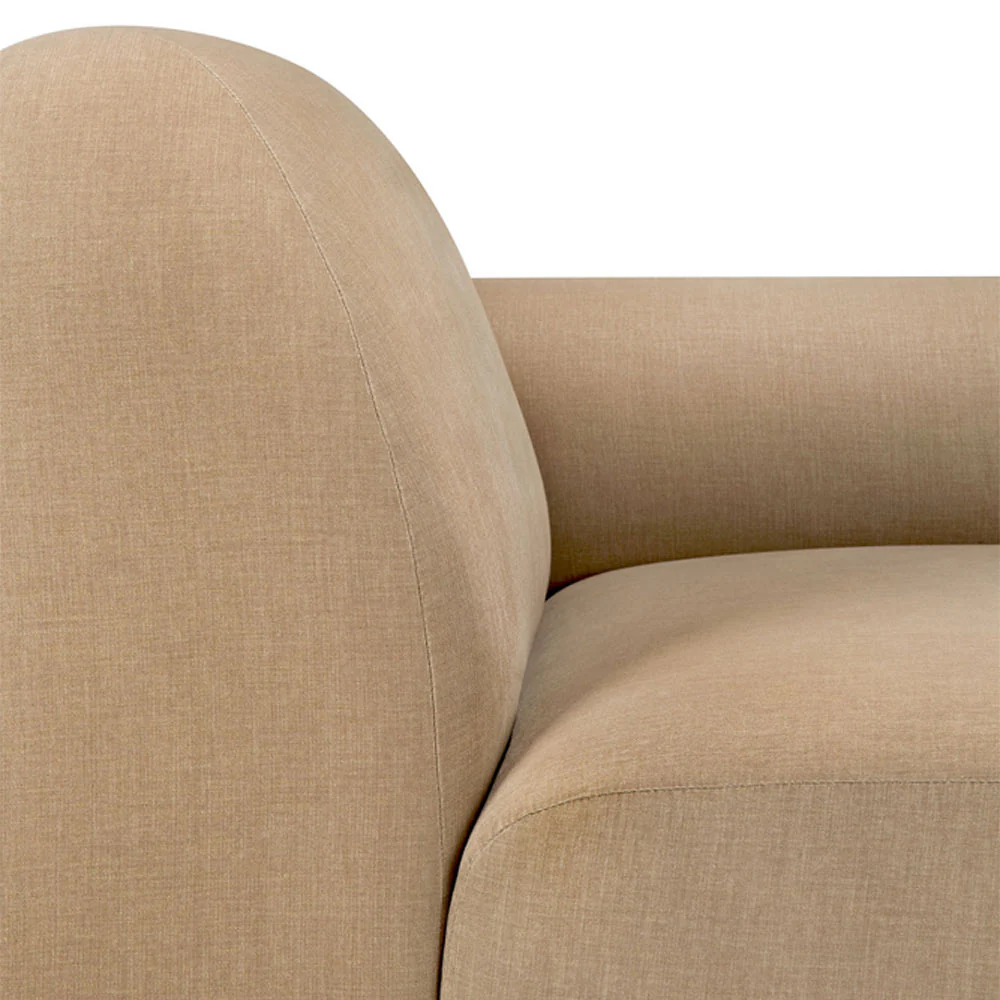 Bulky End Seater With Left Arm Modular Sofa - Light Sepia - Image 5