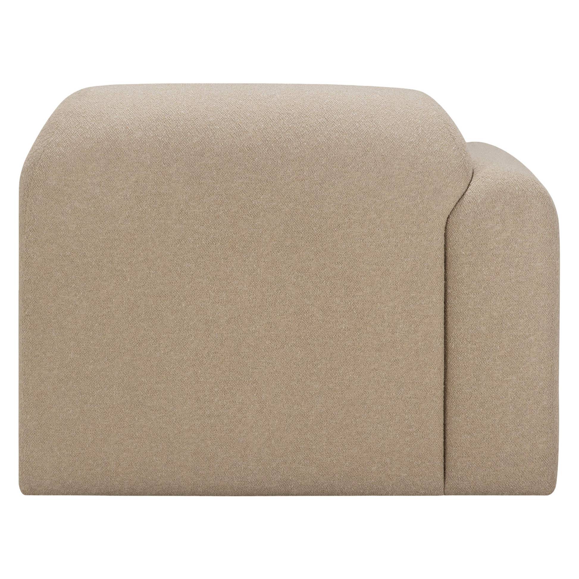 Bulky End Seater With Right Arm Modular Sofa - Almond - Image 4