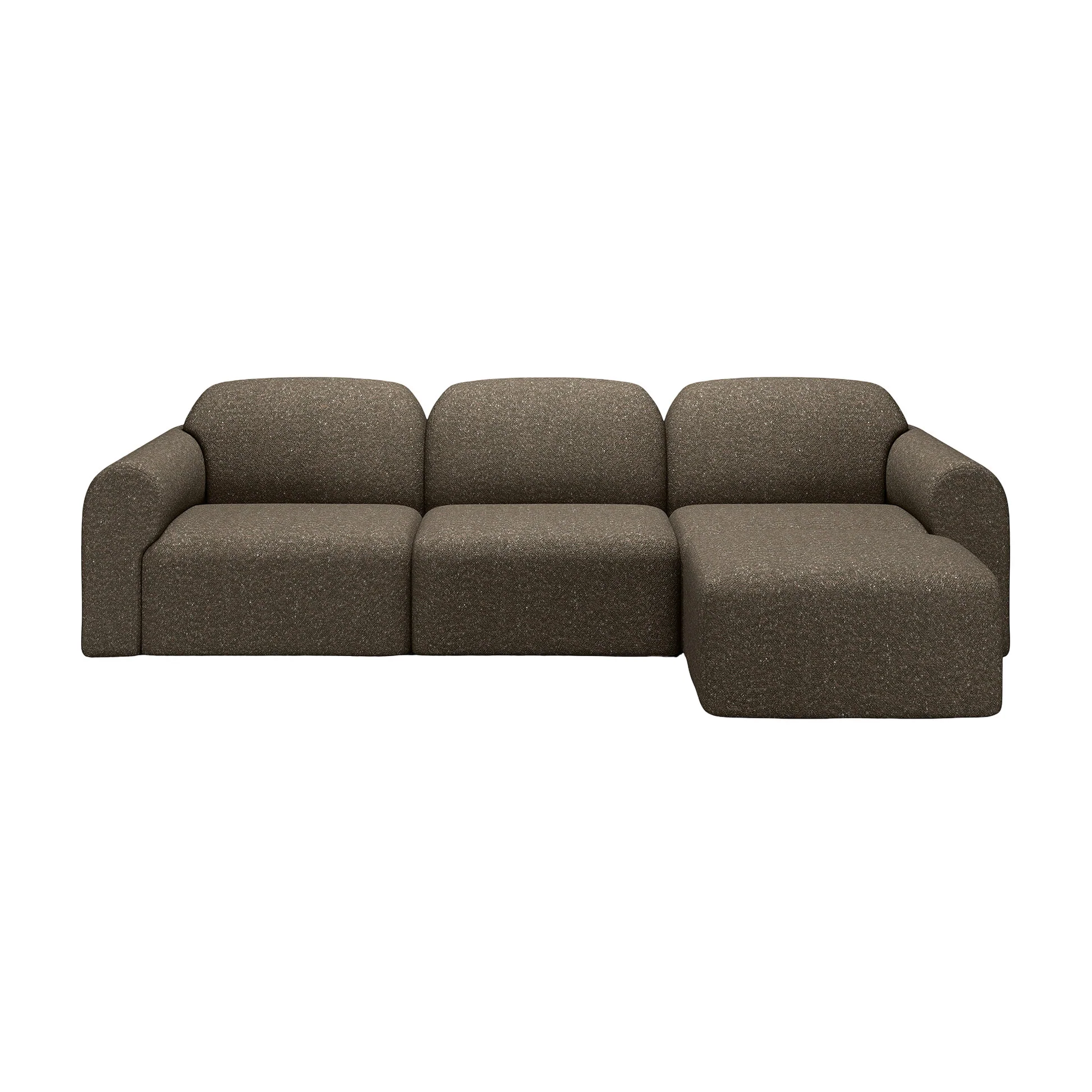 Bulky End Seater With Right Arm Modular Sofa - Cedar - Image 14
