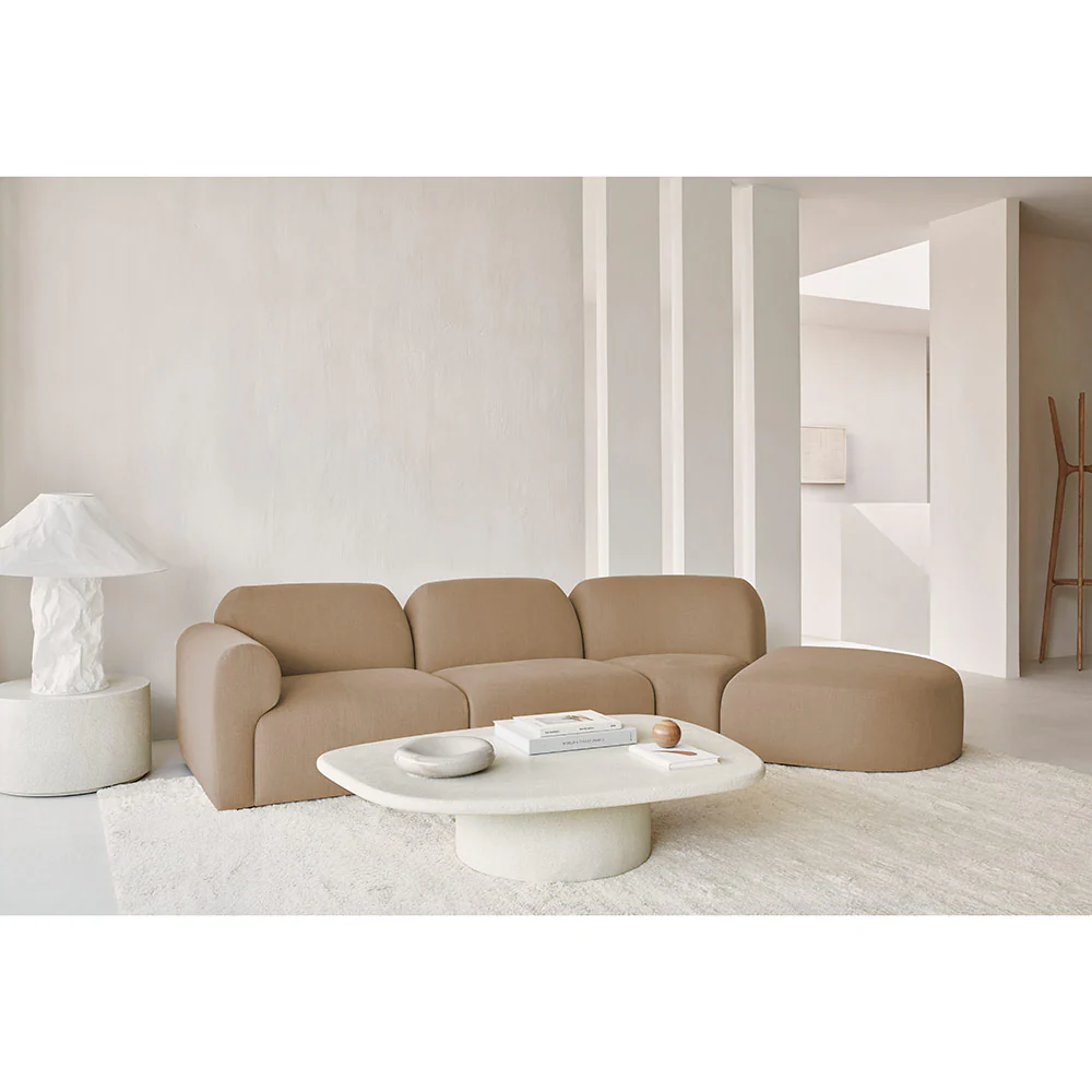 Bulky Footstool - Light Sepia - Image 4