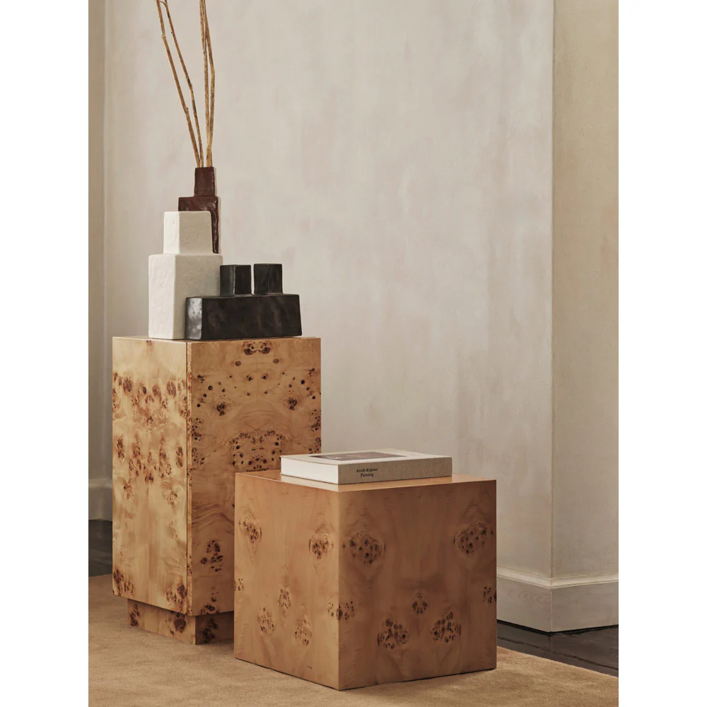 Burl Cube Side Table - Image 4