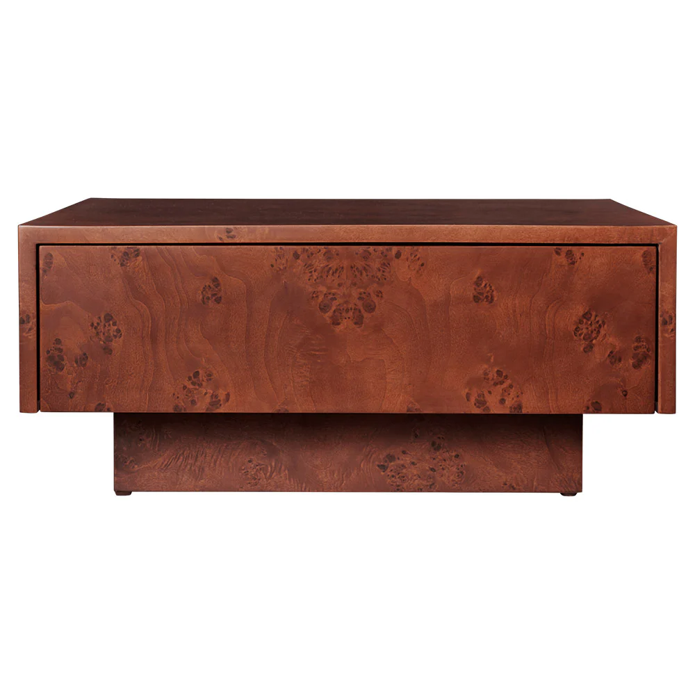 Burl Storage Coffee Table