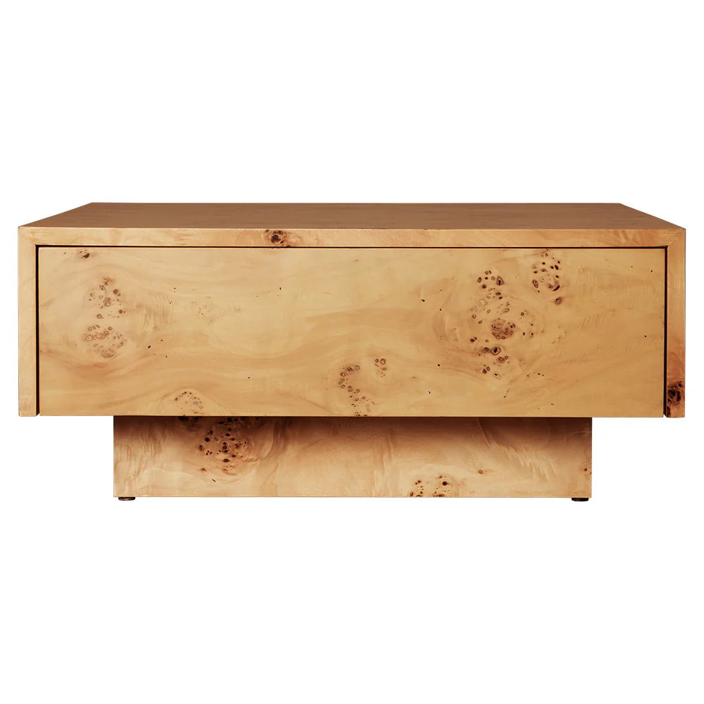 Burl Storage Coffee Table - Image 2