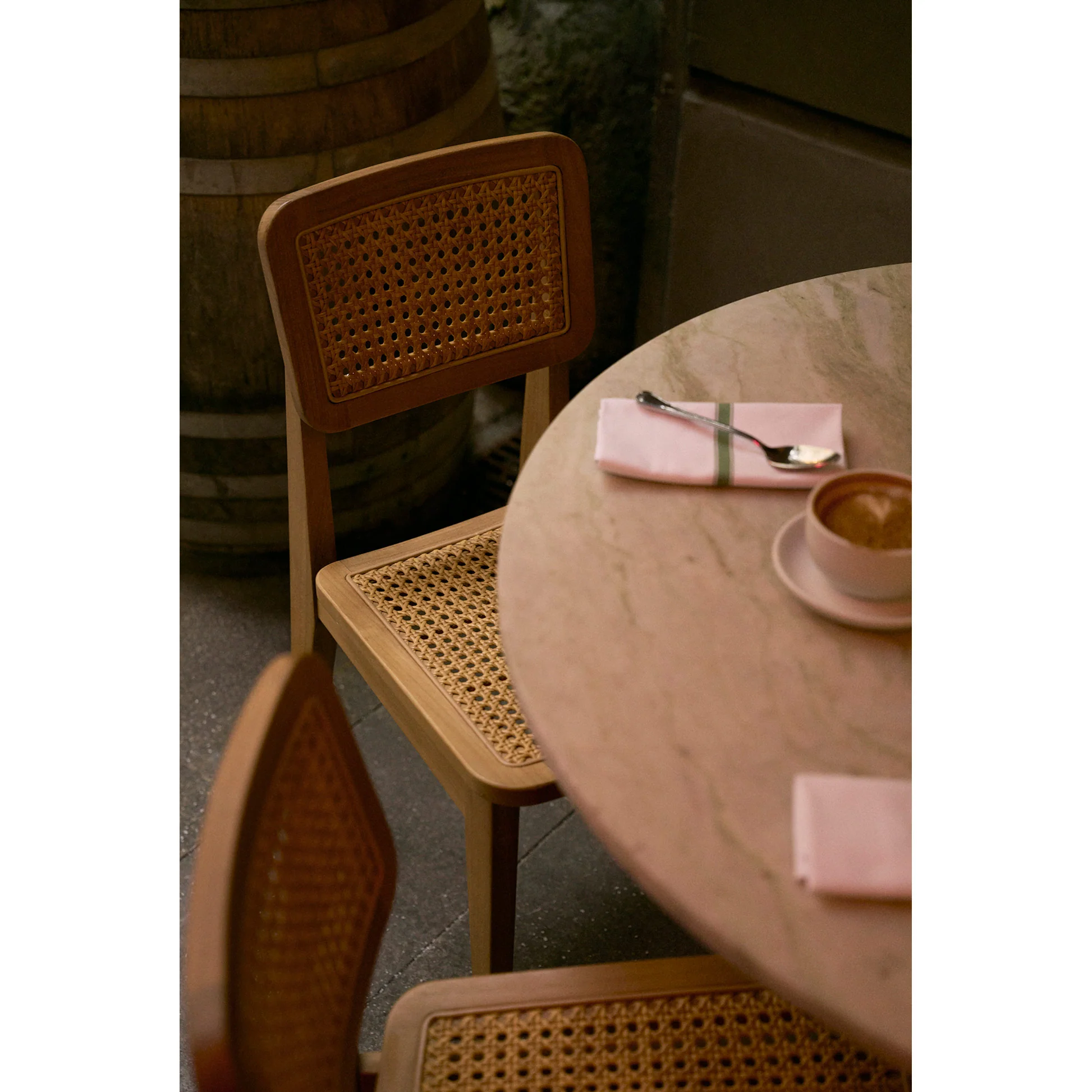 C-Chair Outdoor Dining Chair - French Cane - Image 15