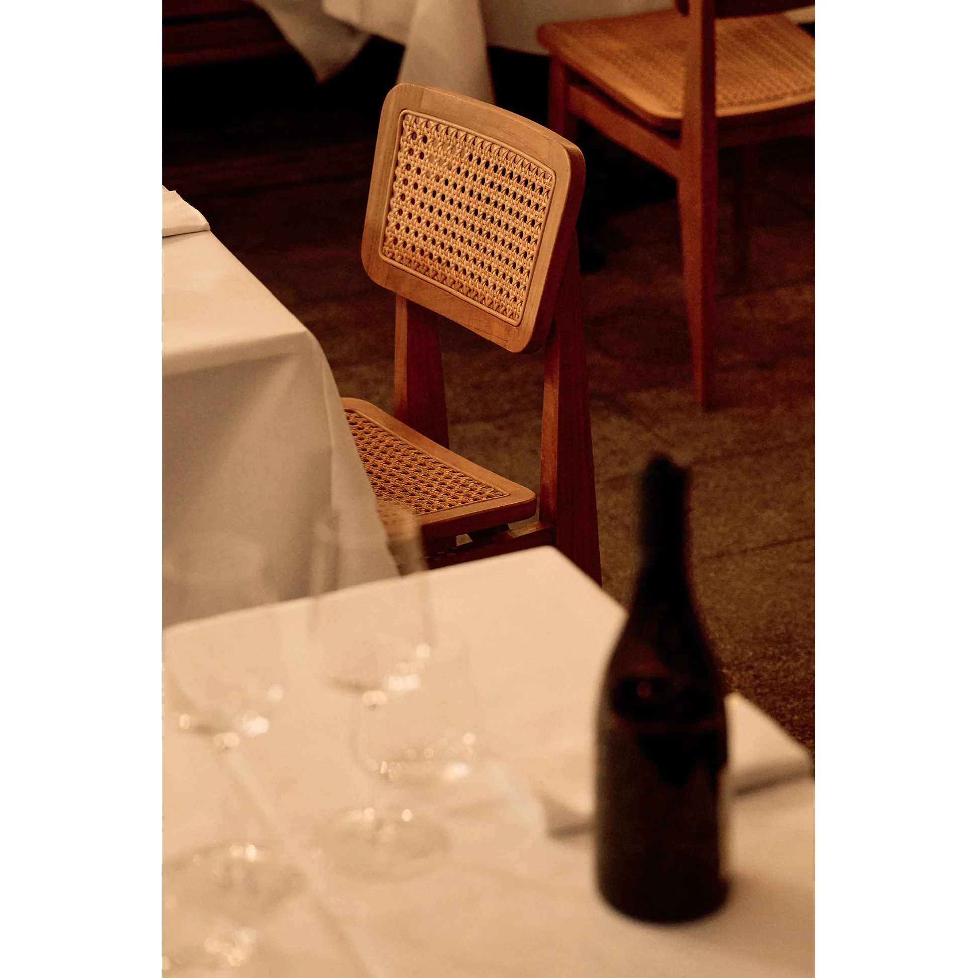 C-Chair Outdoor Dining Chair - French Cane - Image 16