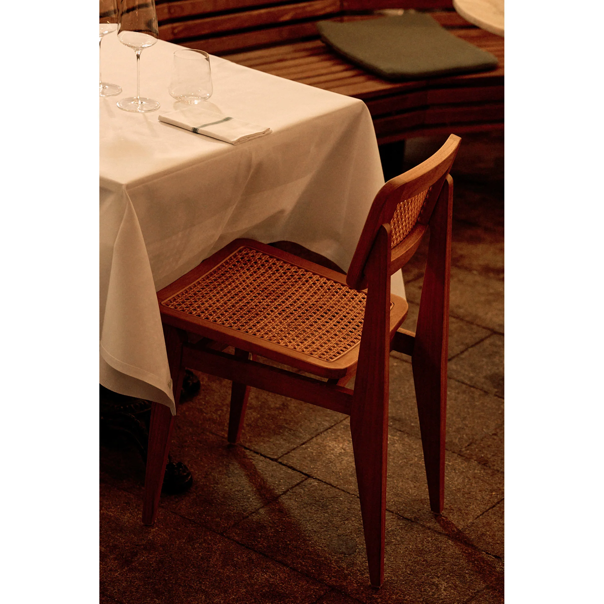 C-Chair Outdoor Dining Chair - French Cane - Image 22