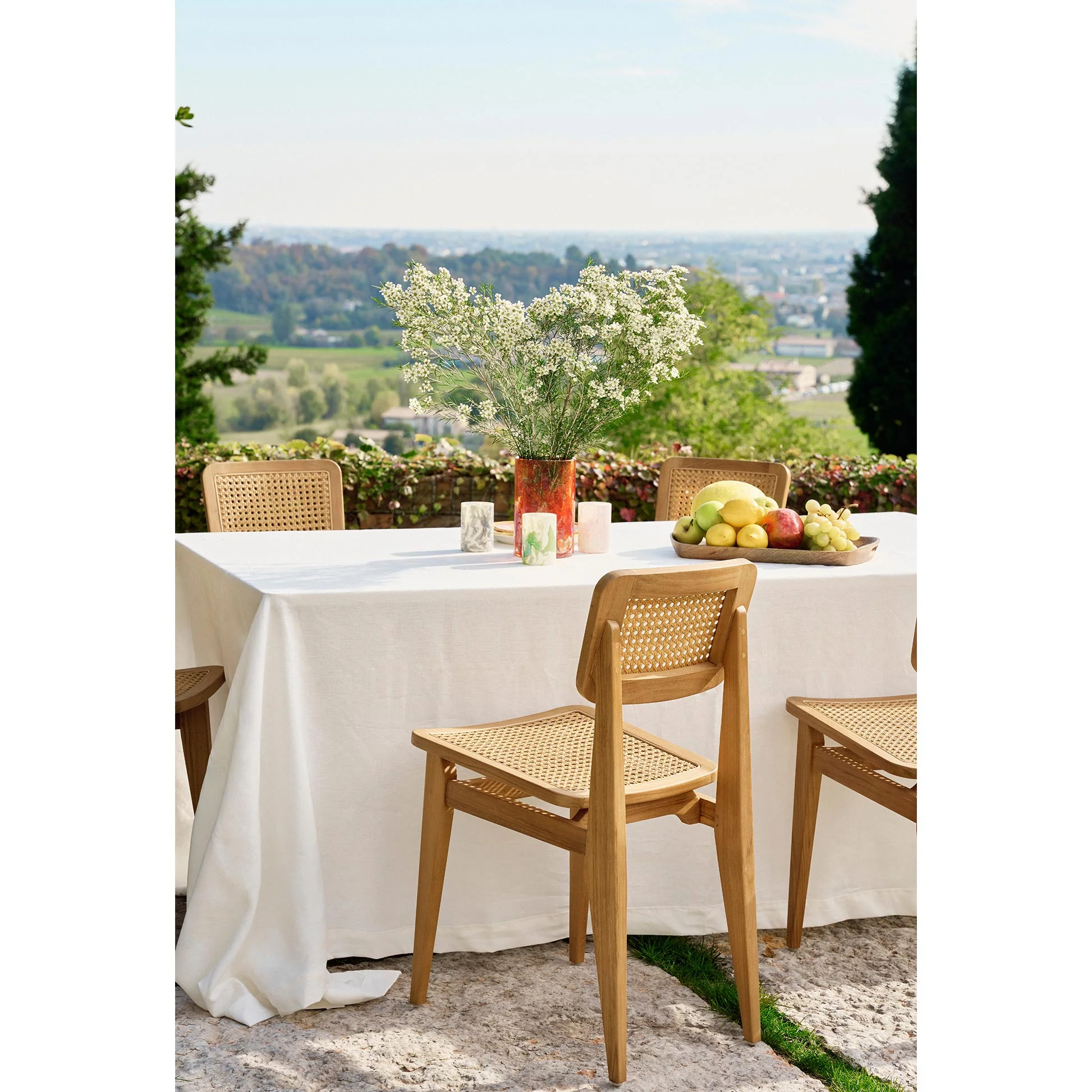 C-Chair Outdoor Dining Chair - French Cane - Image 24