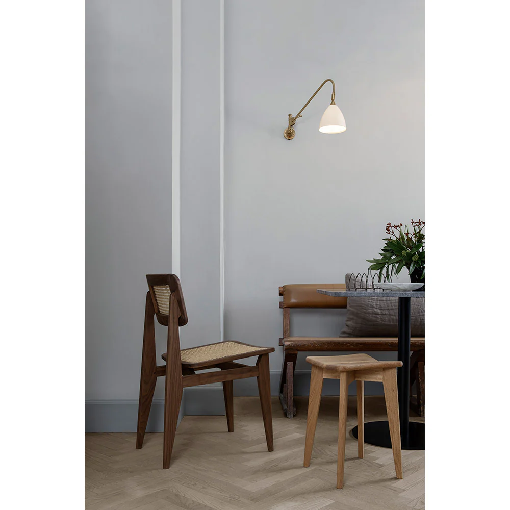 C-Chair Unupholstered Dining Chair - French Cane, American Walnut Oiled - Image 7