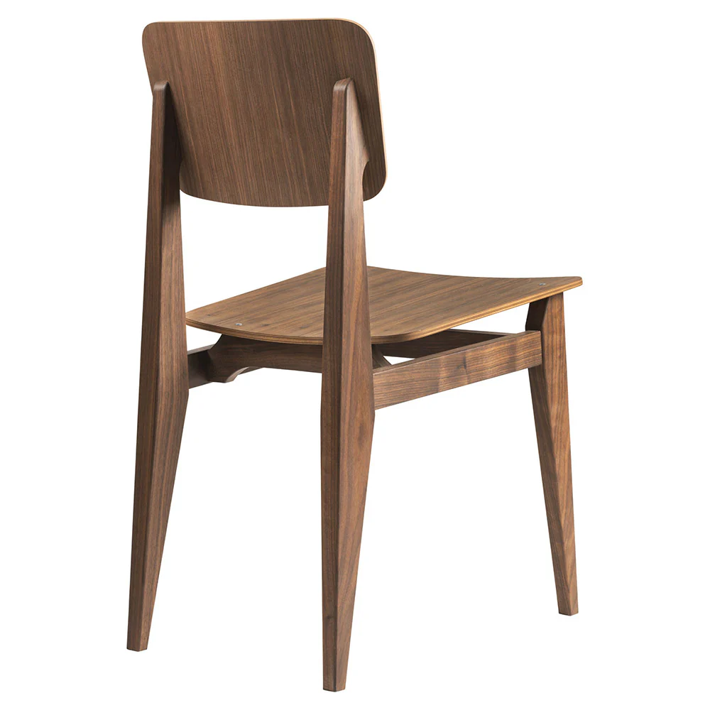 C-Chair Unupholstered Dining Chair - Veneer, American Walnut Oiled - Image 2