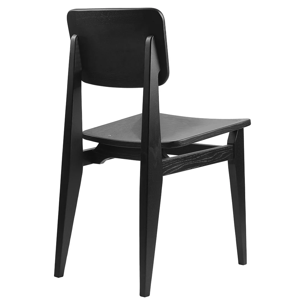 C-Chair Unupholstered Dining Chair - Veneer, Black Stained Oak - Image 2