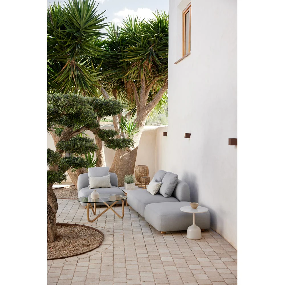Capture Outdoor 2 Seater Sofa Module, Light Gray - Image 3