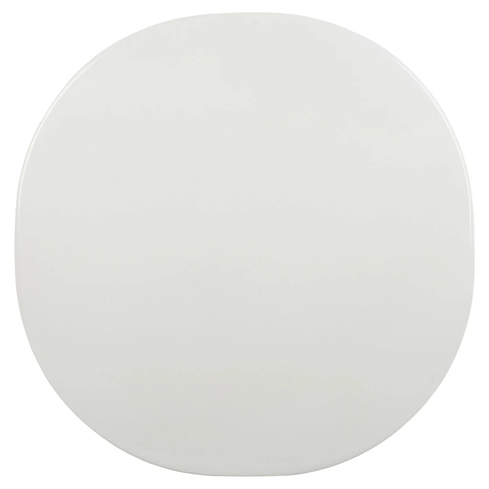 Carmel Medium Outdoor Coffee Table - Clam White, Black Base - Image 2