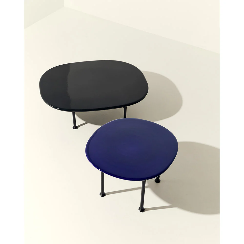Carmel Small Outdoor Coffee Table - Midnight Black, Black Base - Image 4