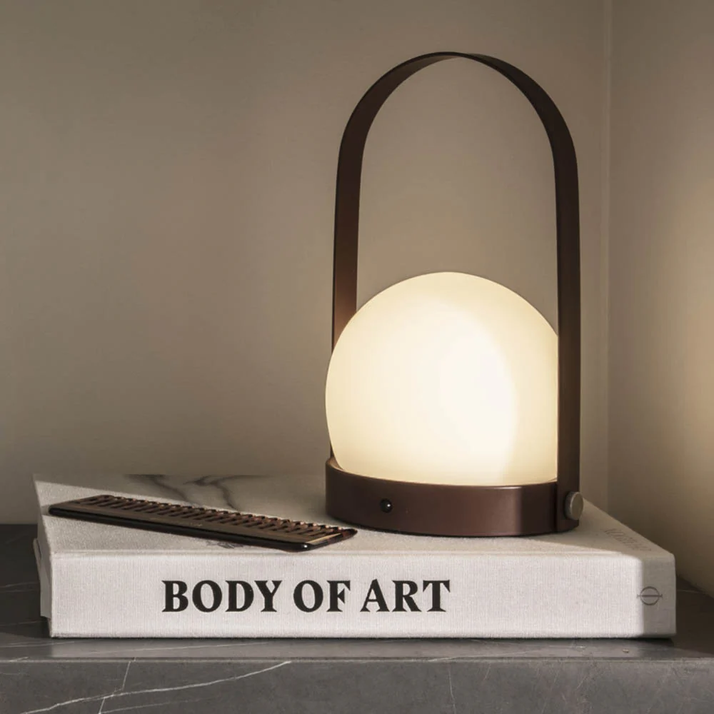 Carrie Portable LED Lamp - Burned Red - Image 2
