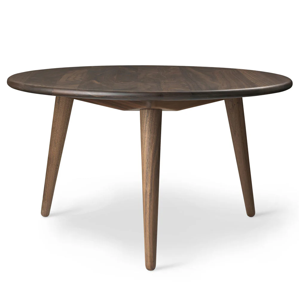 CH008 Round Coffee Table - 30.7"W, Walnut Lacquer - Image 2