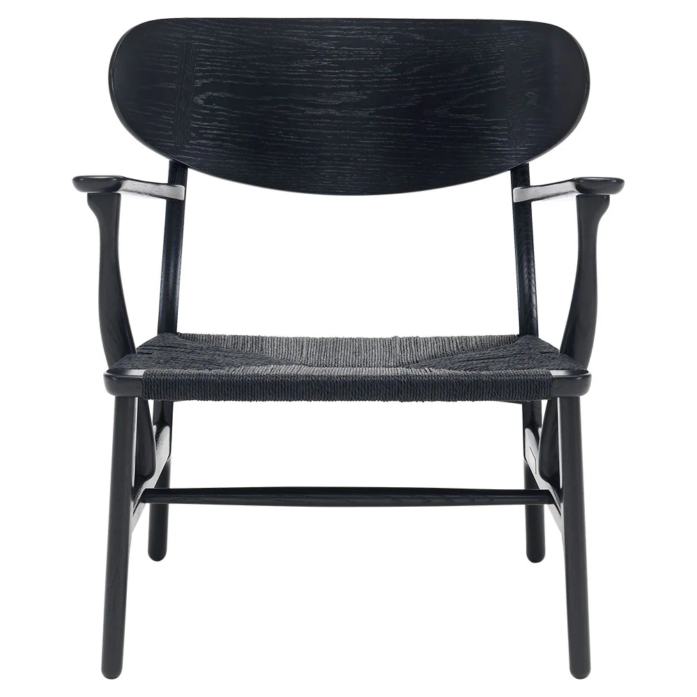 CH22 Lounge Chair - Black Oak
