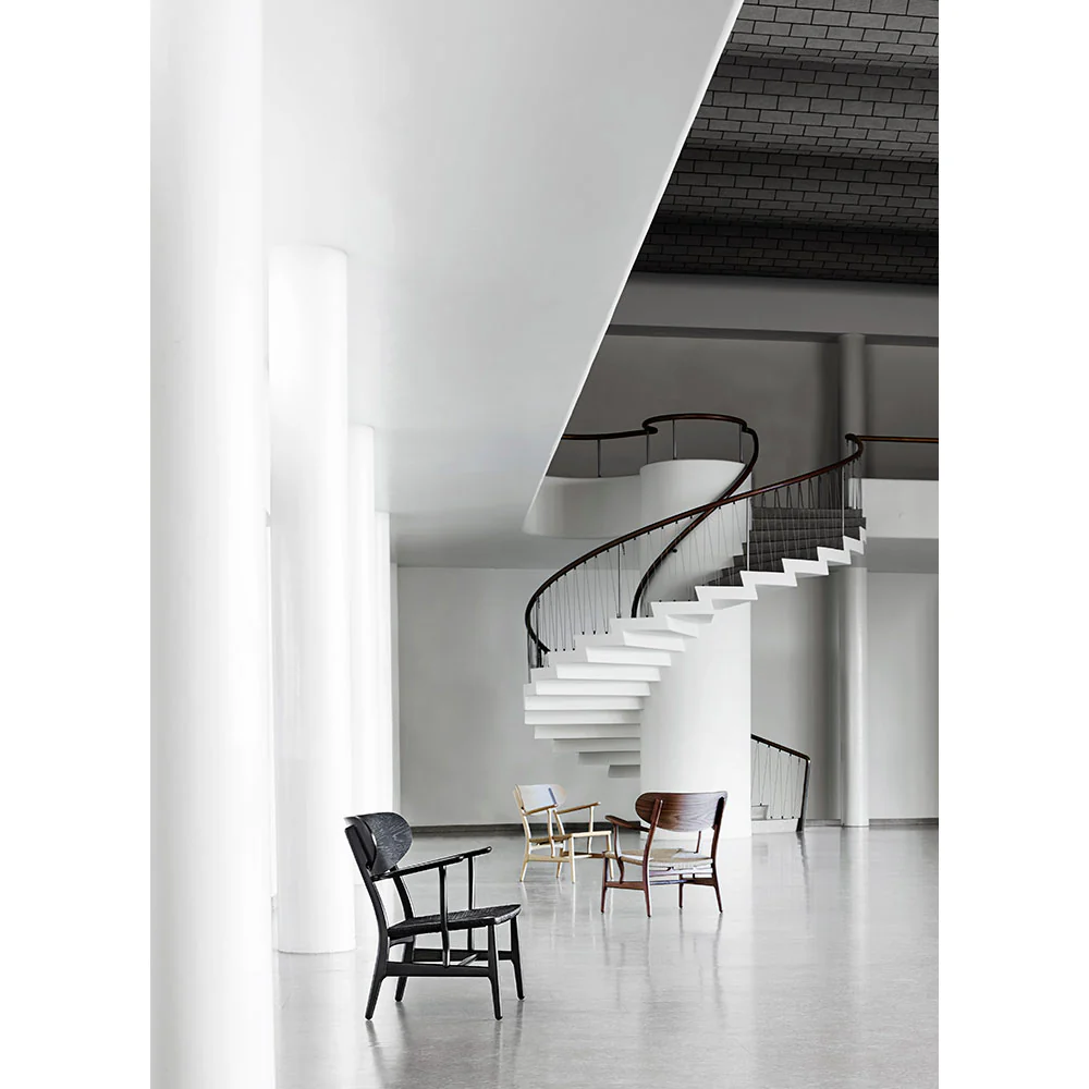 CH22 Lounge Chair - Black Oak - Image 4