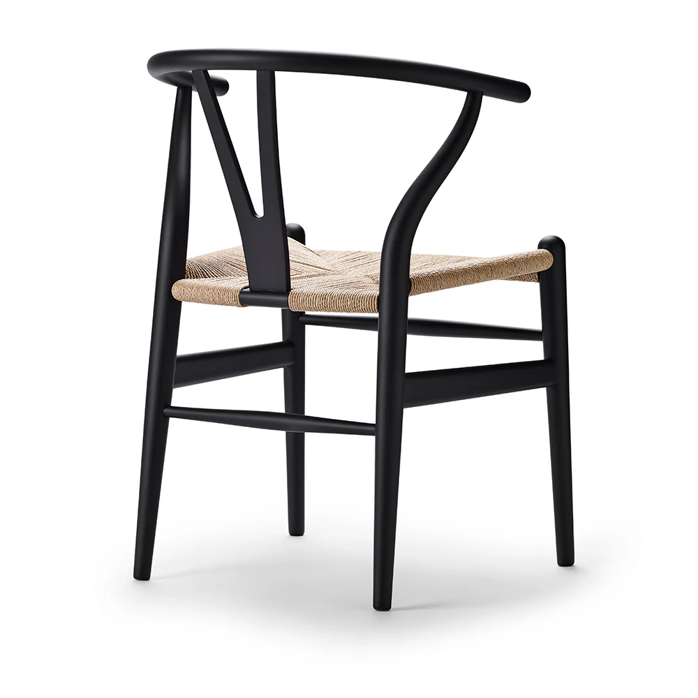 CH24 Wishbone Dining Chair - Black - Image 3